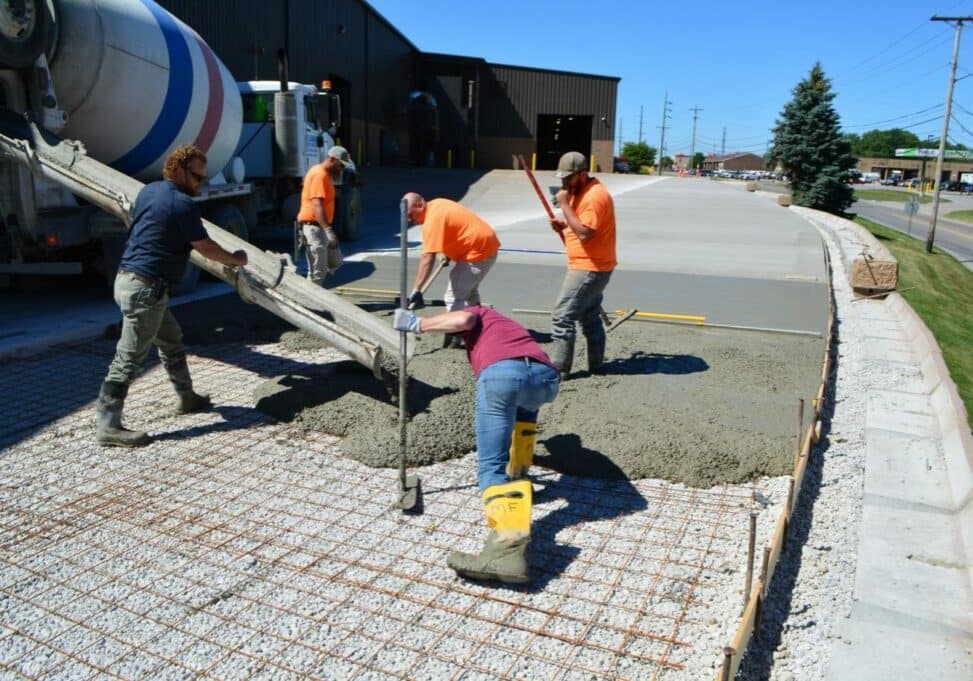 concrete preparation truck scale install
